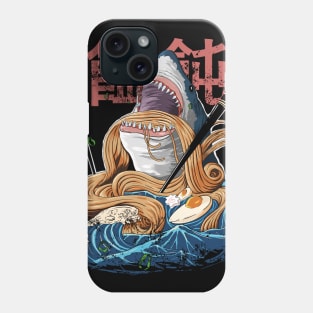 Japanese Ramen Miso Udon with Shark Phone Case