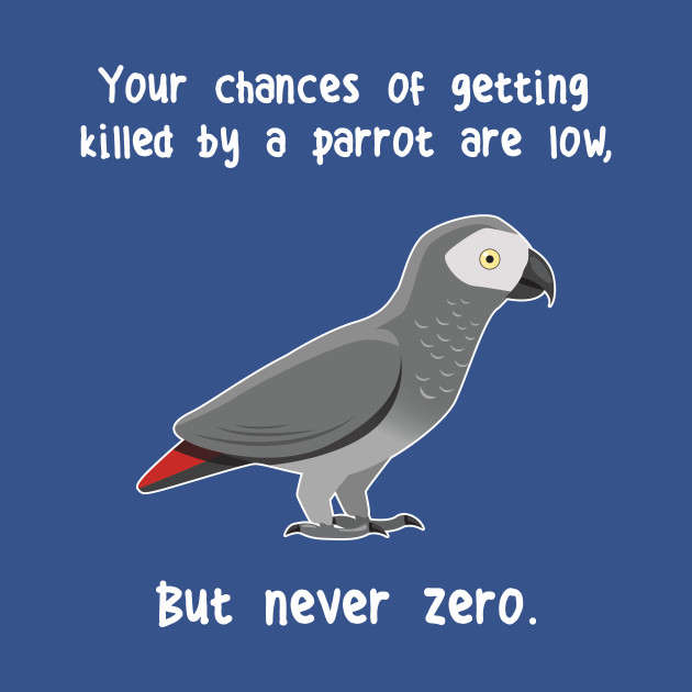 Discover African Grey Parrot Never Zero - African Grey Parrot - T-Shirt