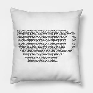 I love tea Phonetically | Linguistics Pillow