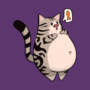 American Shorthair Chonky Cat T-Shirt