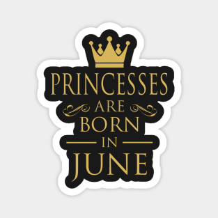 PRINCESS BIRTHDAY PRINCESSES ARE BORN IN JUNE Magnet