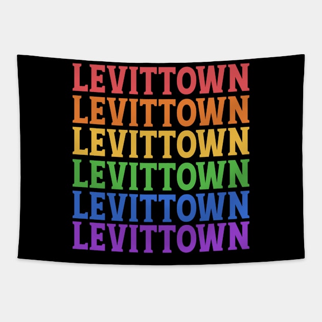 LEVITTOWN TRAVEL DESTINATION Tapestry by OlkiaArt