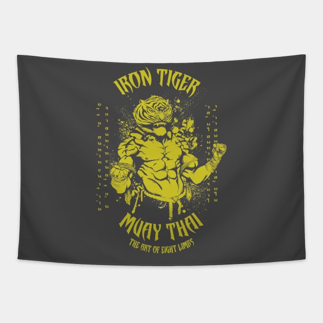 Iron Tiger Muay Thai by Shade Tapestry by theartofshade