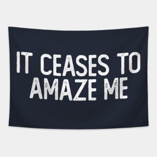 It Ceases To Amaze Me / Pessimist Humor Tapestry