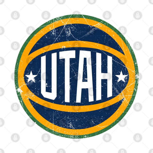 Utah Retro Ball - White by KFig21