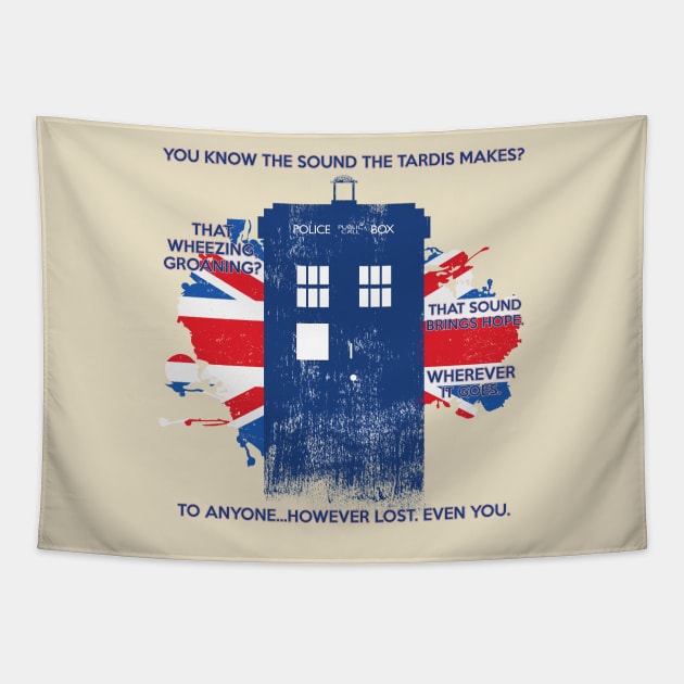 The Sound of the Tardis Tapestry by WibblyWobbly