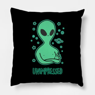 Unimpressed Alien Thinks Humans Suck Pillow