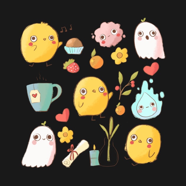 Cute pattern illustration by Mayarart