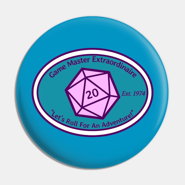 Game Master Extraordinaire Logo 2 Pin by RD Doodles