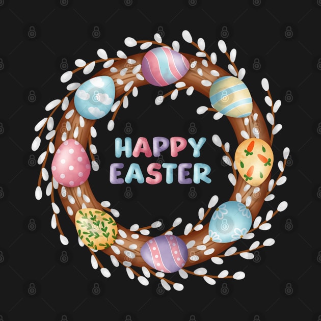 Easter Frame With Greeting by EL-Lebedenko