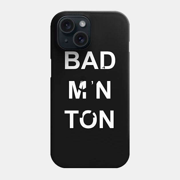 BADMINTON Phone Case by Design by Nara