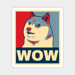 DOGE WOW Hope Parody Magnet