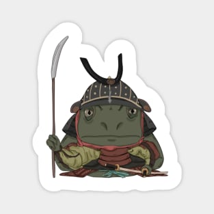 Samurai frog Magnet