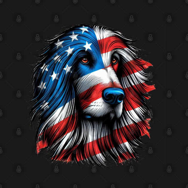 Afghan Hound FLAG Usa Dog Lover Funny by click2print