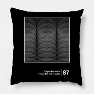 Music for the Masses - Minimal Style Graphic Artwork Pillow