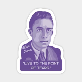 Albert Camus Portrait and Quote Magnet