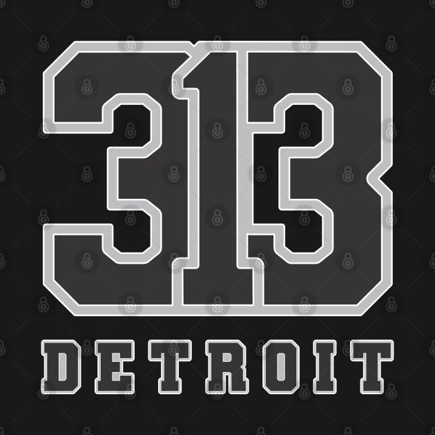 313 Detroit Jersey Style by Blasé Splee Design : Detroit