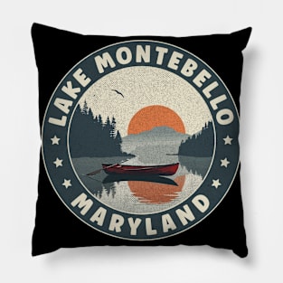 Lake Montebello Maryland Sunset Pillow