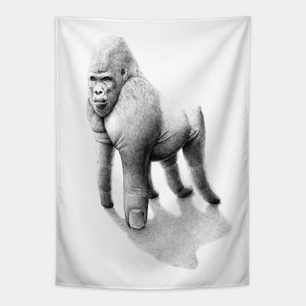 gorilla Tapestry by RedmerHoekstra