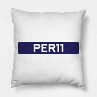 Sergio Perez 11 - Driver Tag #3 Pillow