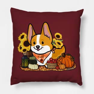 Fall Corgi Pillow