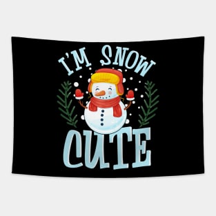 I'm Snow Cute Winter Time Snowman Tapestry