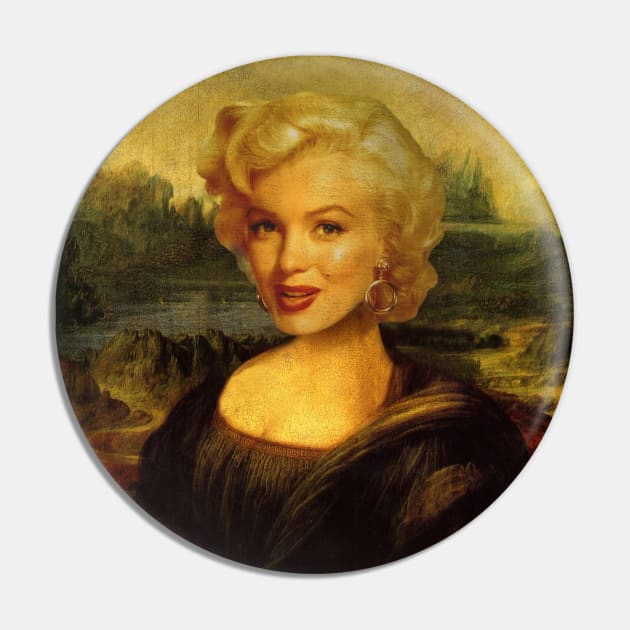 Mona Lisa by Leonardo Da Vinci and Marylin Monroe Pin by luigi-tarini