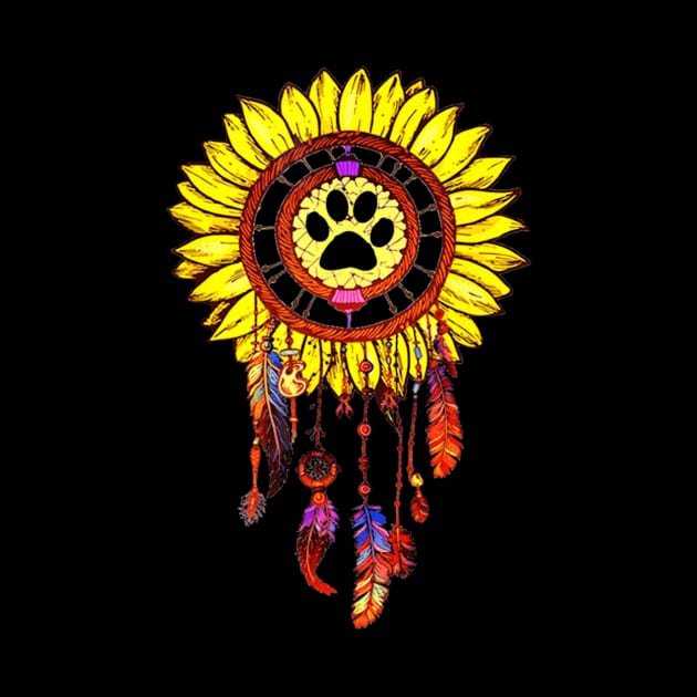 Dog Dream Catcher Sunflower Lover by mlleradrian