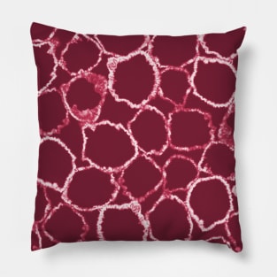 Viva magenta rings tie dye Pillow