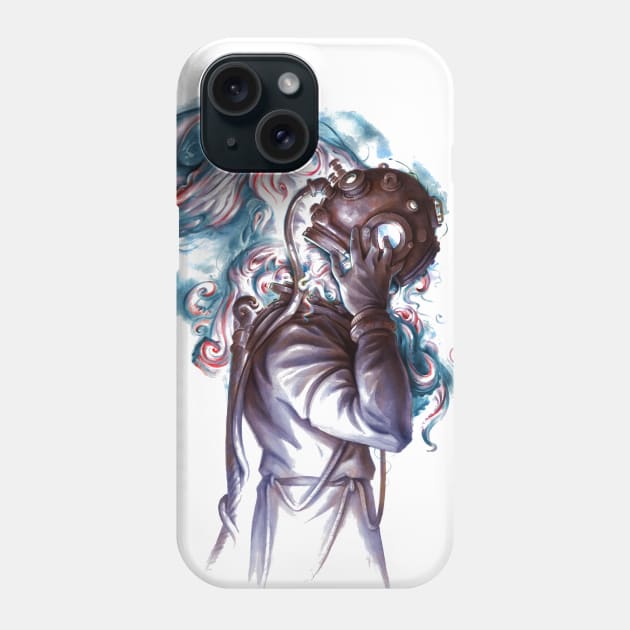 Of The Deep Phone Case by Mikemanoart
