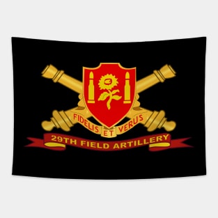 29th Field Artillery w Br - Ribbon Tapestry