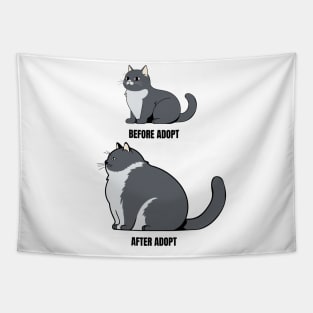 Humor for cat adoption Tapestry