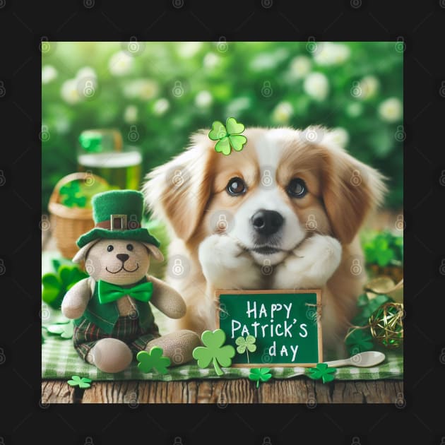 St Patricks Day Cute dog 3 by yphien