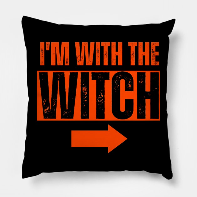 I'm with the witch Pillow by DewaJassin