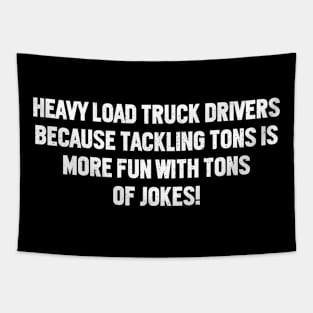 Heavy Load Truck Drivers Tapestry