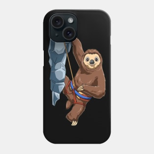 Sloth As A Mountaineer Phone Case