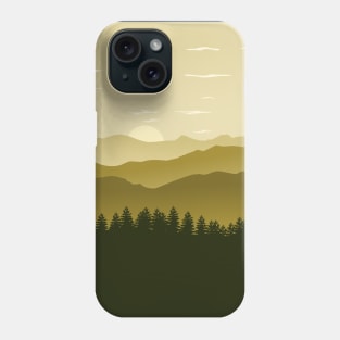 Natur forest minimalist artwork Phone Case