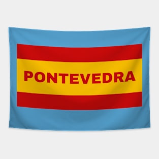 Pontevedra City in Spanish Flag Colors Tapestry