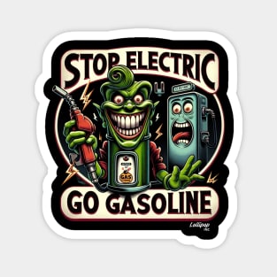 HotRod Go Gasoline - Vintage Retro Green Busters Distributor Magnet