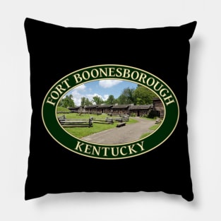 Historic 18th Century Fort Boonesborough in Kentucky Pillow