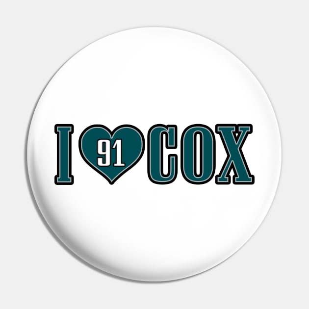 I Heart Cox - White Pin by KFig21