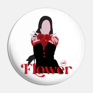 jisoo flower silhouette design Pin