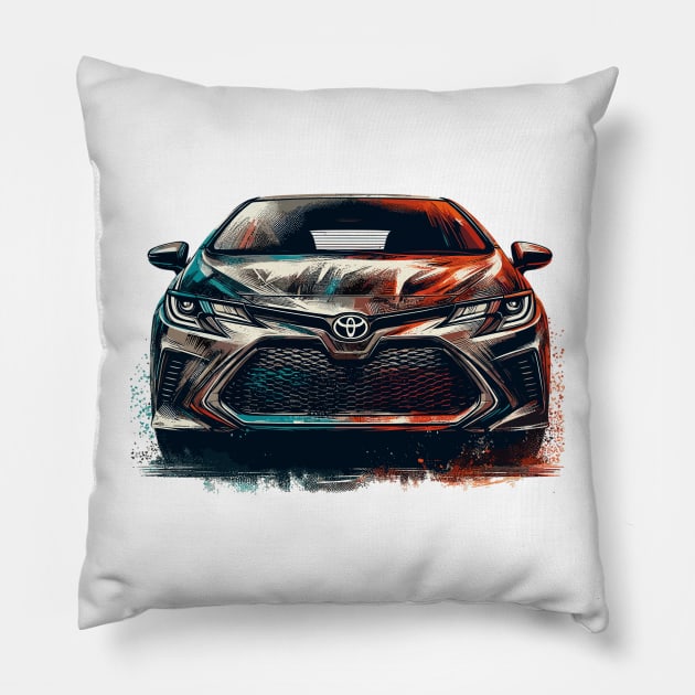 Toyota Corolla Pillow by Vehicles-Art