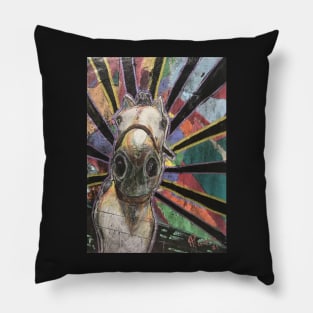 Hayride rising Pillow