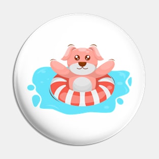 Cute Dog Swimming Pin