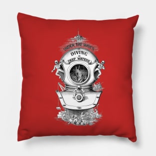 DIving In Deep Waters Pillow