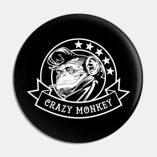 Crazy Monkey Pin