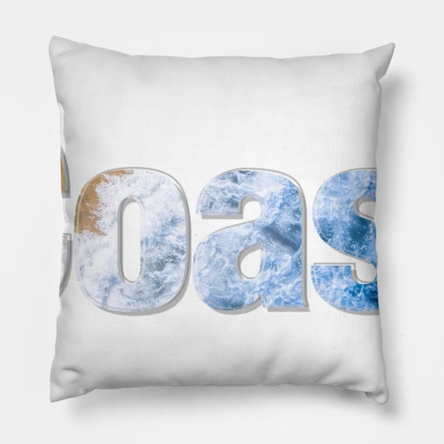 Coast Pillow by afternoontees