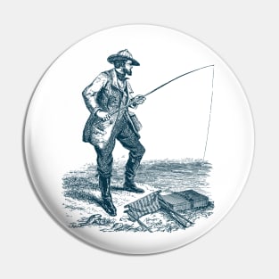 Fishing / Vintage Fisherman / Fishing Design / Fishing Lover / Fisherman gift / Sport Fishing Pin