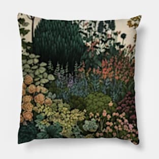 Beautiful Wildflowers garden Pillow